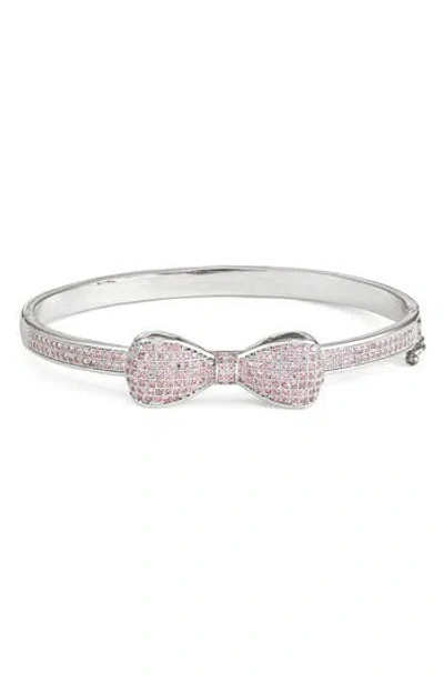 Fzn Kids' Cubic Zirconia Pavé Bow Bracelet In White