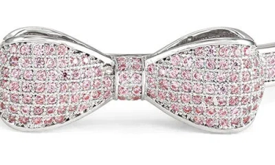 Fzn Kids' Cubic Zirconia Pavé Bow Bracelet In White