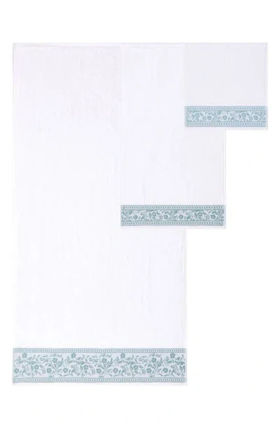 Modern Threads Allie Jacquard Border 6pc Towel Set In Green