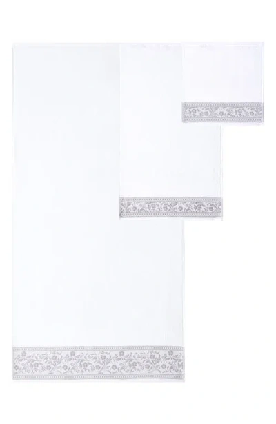 Modern Threads Allie Jacquard Border 6pc Towel Set In Gray