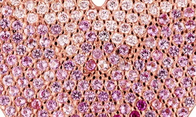 Fzn Pavé Cubic Zirconia Heart Pendant Necklace In Multi