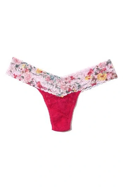 Hanky Panky Signature Lace Low Rise Thong In Multi