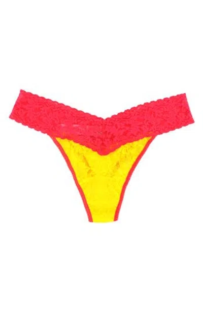 Hanky Panky Signature Lace Original Rise Thong In Multi