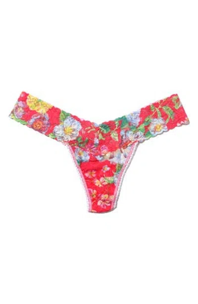 Hanky Panky Signature Lace Low Rise Thong In Multi