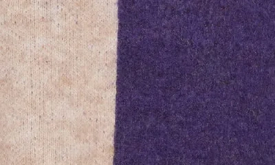 Frnch Freya Checkered Pullover Sweater In Purple