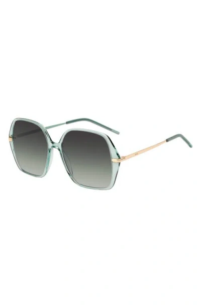 Hugo Boss Boss 57mm Square Sunglasses In Green