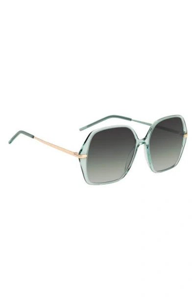 Hugo Boss Boss 57mm Square Sunglasses In Green