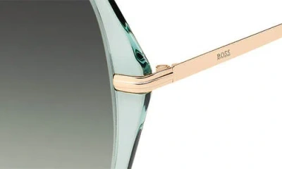 Hugo Boss Boss 57mm Square Sunglasses In Green