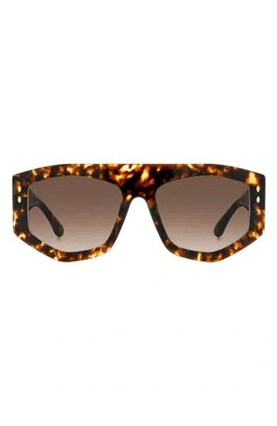 Isabel Marant 56mm Rectangular Sunglasses In Brown