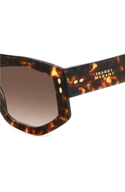 Isabel Marant 56mm Rectangular Sunglasses In Brown