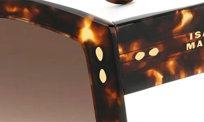 Isabel Marant 56mm Rectangular Sunglasses In Brown