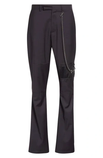 Martine Rose Wallet Bootcut Trousers In Black