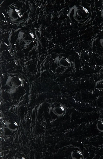 Martine Rose Classic Champagne Cap Leather Belt In Black