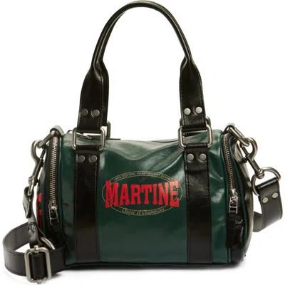 Martine Rose Galaxy Faux Leather Top Handle Bag In Green