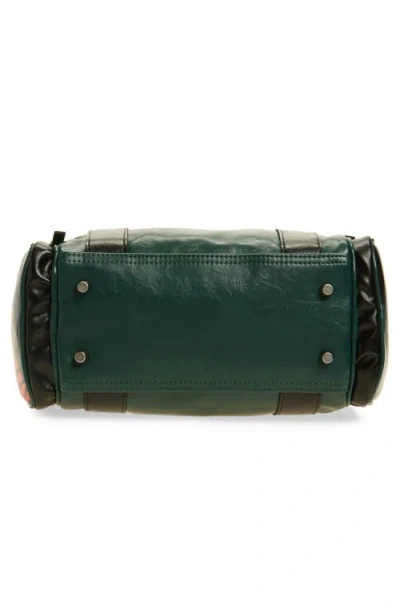 Martine Rose Galaxy Faux Leather Top Handle Bag In Green