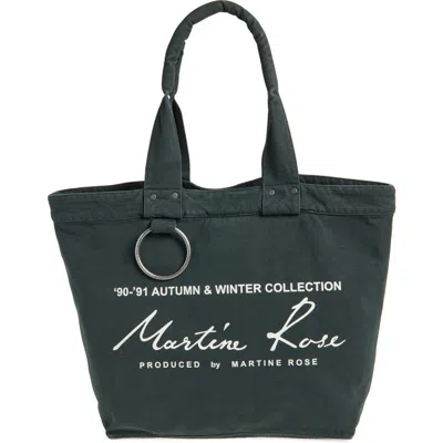 Martine Rose Bondage Canvas Tote In Green