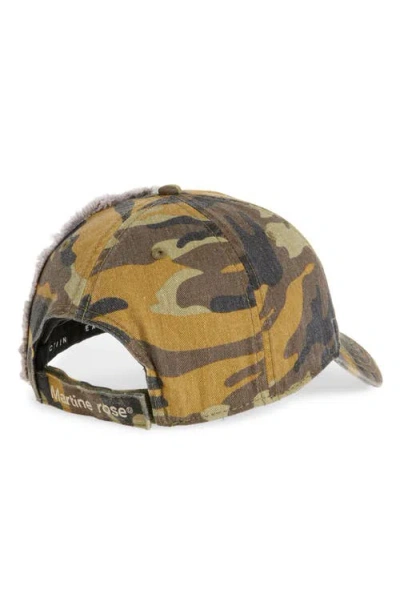 Martine Rose Collage Spliced Adjustable Baseball Cap In Brown