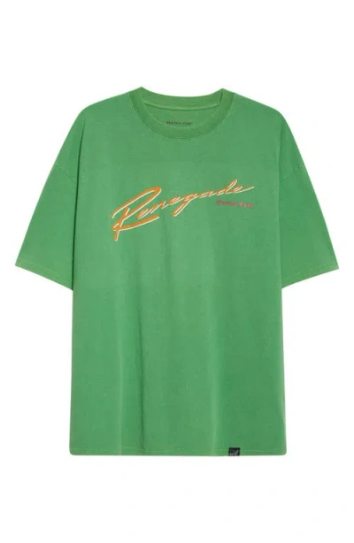 Martine Rose Oversize Graphic T-shirt In Green