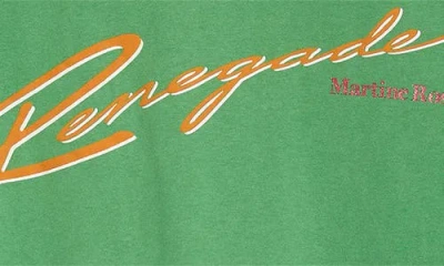 Martine Rose Oversize Graphic T-shirt In Green