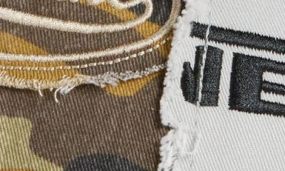 Martine Rose Collage Spliced Adjustable Baseball Cap In Brown