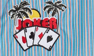 Martine Rose Casual Stripe Button-down Shirt In Blue