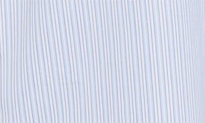 Martine Rose Classic Logo Stripe Button-up Shirt In Blue