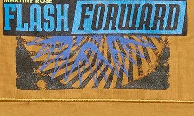 Martine Rose Shrunken Graphic T-shirt In Brown