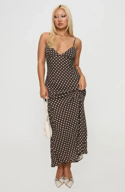 Princess Polly Jorjana Polka Dot Maxi Dress In Multi