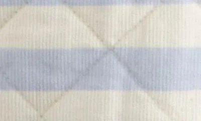 Nordstrom Ear Appliqué Quilted Faux Fur Lined Hooded Bunting In Blue