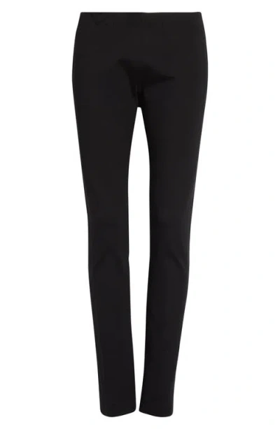 Akris Punto Stretch Crepe Leggings In Black