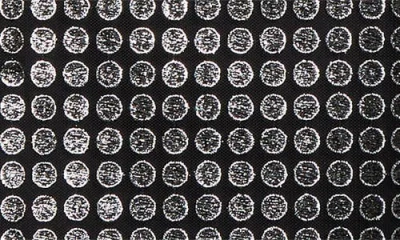 Akris Punto Dot Semisheer Long Sleeve Dress In Black