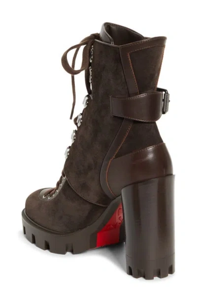 Christian Louboutin Macademia Combat Boot In Multi