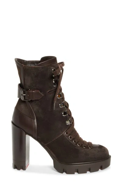 Christian Louboutin Macademia Combat Boot In Multi