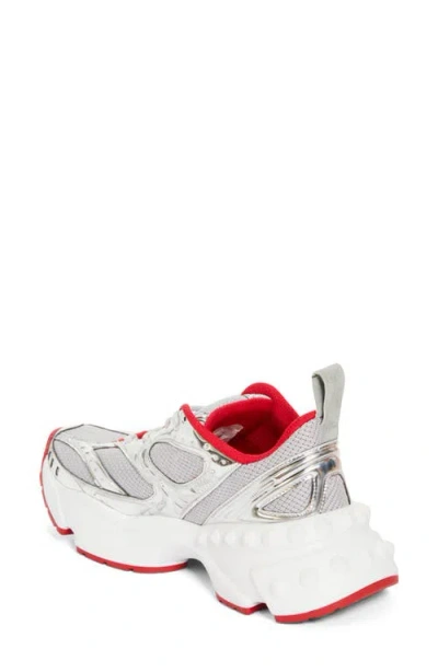 Christian Louboutin So Flo Sneaker In Silver