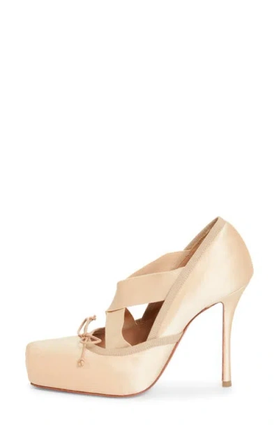 Christian Louboutin 100mm Cassiastic Satin Ballet Pumps In Multi