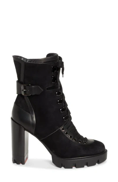 Christian Louboutin Macademia Combat Boot In Multi
