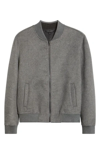 Robert Barakett Jake Felted Bomber Jacket In Gray