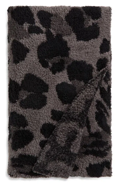 Barefoot Dreams Cozychic® Exploded Leopard Throw Blanket In Black