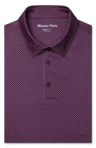 Mizzen + Main Men's Versa Polo In Eggplant In Purple