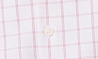 Mizzen + Main Mizzen+main Leeward Trim Fit Plaid Performance Button-up Shirt In Pink