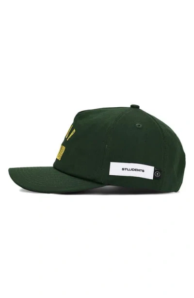 Students Golf Dealer Embroidered Cotton Baseball Cap In Green