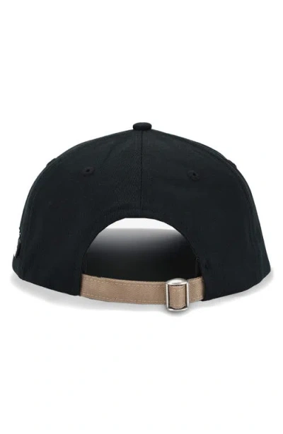 Students Clueless Embroidered Colorblock Cotton Baseball Cap In Black