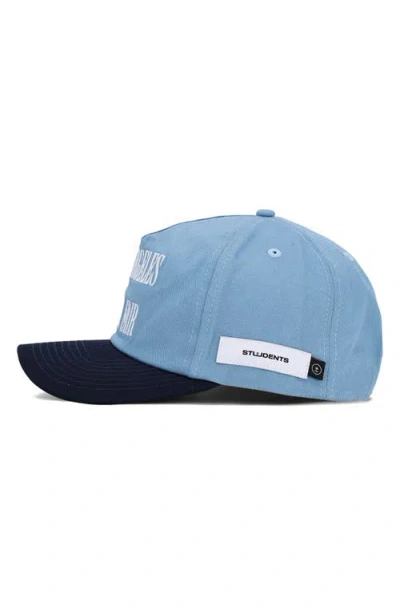 Students Los Angeles Book Fair Cotton Snapback Baseball Cap In Blue