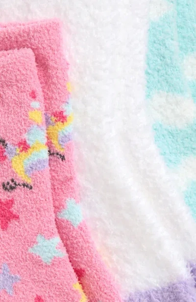 Capelli New York Kids' Assorted 3-pack Chenille Crew Socks In Multi