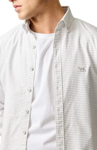 Rodd & Gunn Sports Fit Check Cotton Button-down Oxford Shirt In Gray