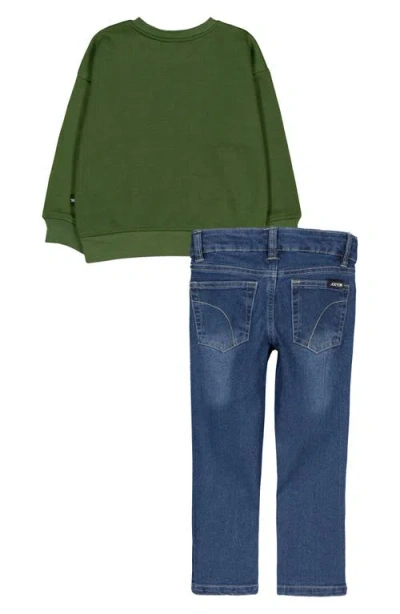 Joe's Fleece Sweatshirt & Jeans Set In Green