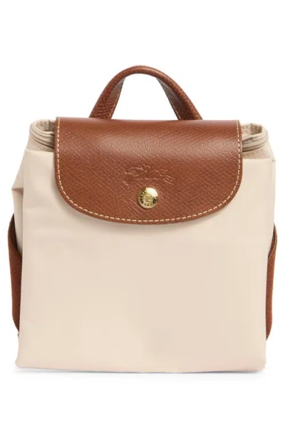 Longchamp Medium Le Pliage Backpack In White