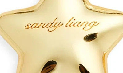 Sandy Liang Boshi Bow & Star Drop Earrings In Gold