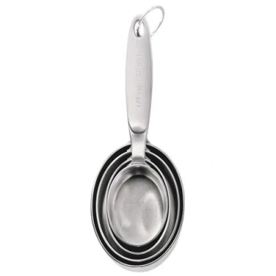 Cuisipro Stainless Steel Measuring Cup & Spoon Set In Silver