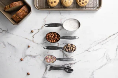 Cuisipro Stainless Steel Measuring Cup & Spoon Set In Silver